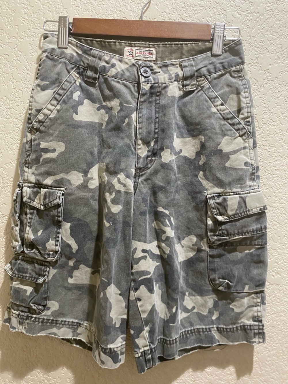 Arizona Jean Company Khaki/Tan Shorts with Branded Patch